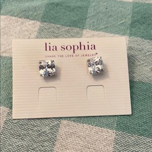Lia Sophia Silver Stud Earrings